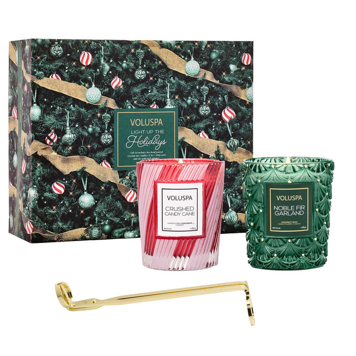 Voluspa Light Up The Holidays Classic Candle Gift Set