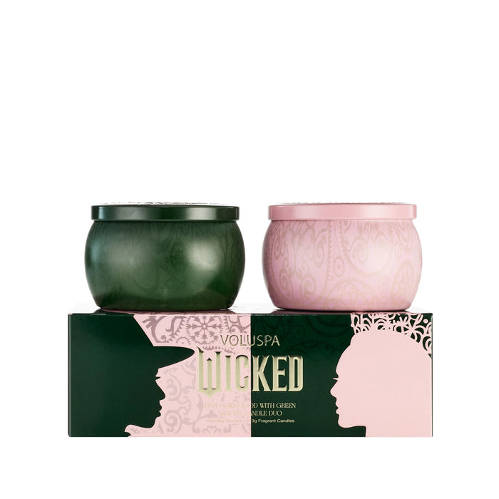 Voluspa Pink Goes Good With Green Mini Tin Gift Set